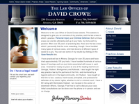 DAVID CROWE website screenshot