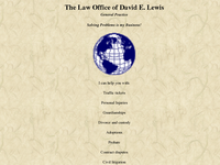 DAVID LEWIS website screenshot