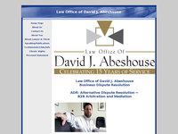 DAVID ABEHOUSE website screenshot