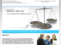 DAVID LEE website screenshot