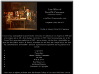 DAVID CAMENSON website screenshot