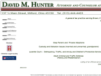 DAVID HUNTER website screenshot