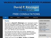 DAVID RITZINGER website screenshot