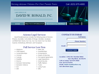 DAVID RONALD website screenshot