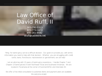 DAVID RUFF website screenshot