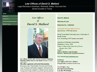 DAVID MALLARD website screenshot