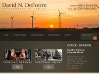 DAVID DEFOORE website screenshot