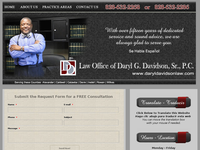 DARYL DAVIDSON website screenshot