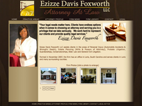 EZIZZE DAVIS FOXWORTH website screenshot