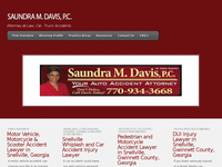 SAUNDRA DAVIS website screenshot