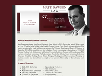 MATTHEW DAWSON website screenshot