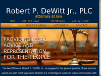 ROBERT DE WITT JR website screenshot