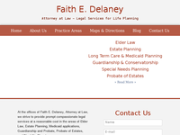 FAITH DELANEY website screenshot