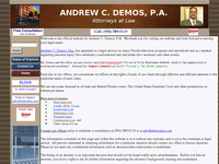 ANDREW DEMOS website screenshot