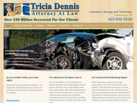 TRICIA DENNIS website screenshot