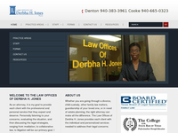 DERBHA JONES website screenshot