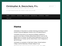 CHRISTOPHER DESROCHERS website screenshot