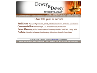 THOMAS DEWEY JR website screenshot