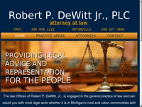 ROBERT DEWITT JR website screenshot