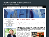 DIANE CORWIN website screenshot