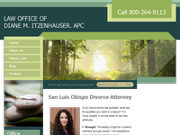 DIANE ITZENHAUSER website screenshot