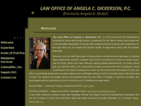 ANGELA DICKERSON website screenshot