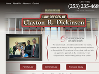 CLAYTON DICKINSON website screenshot
