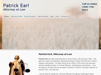 PATRICK EARL website screenshot