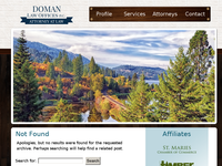 ANDREW DOMAN website screenshot