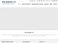 DON MORGAN website screenshot