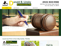 DONALD LINSKY website screenshot