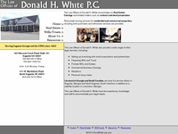 DONALD WHITE website screenshot