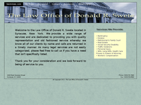 DONALD SWETE website screenshot