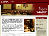 GREGORY DONNELL website screenshot