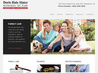 DORIS HALE-SLATER website screenshot