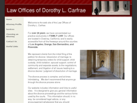 DOROTHY CARFRAE website screenshot