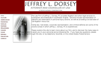 JEFFREY DORSEY website screenshot