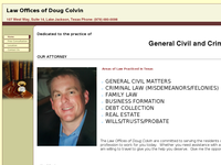 DOUG COLVIN website screenshot