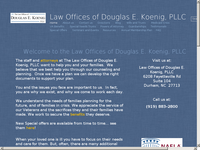 DOUGLAS KOENIG website screenshot