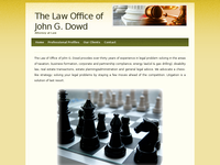 JOHN DOWD website screenshot