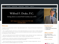 WILFRED DRAKE website screenshot