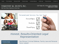 TIMOTHY DUFFY website screenshot