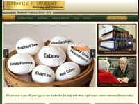 TIMOTHY DURANT website screenshot