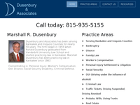 MARSHALL DUSENBURY website screenshot