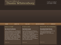 DUSTIN WHITTENBURG website screenshot