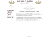 RICHARD DUSTIN website screenshot