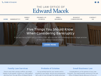 EDWARD MACEK website screenshot