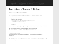 GREGORY EINHORN website screenshot