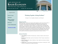 ROGER ELLINGSON website screenshot