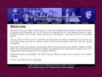EMILY LOVE website screenshot